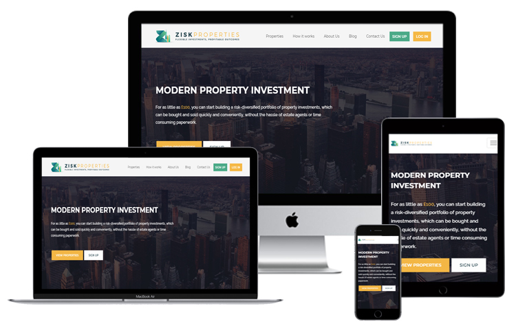 Zisk Property Website Design